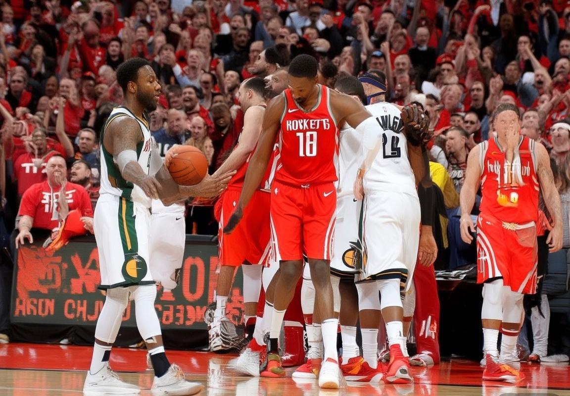 2018NBA季后赛：火箭胜爵士挺进西决 米切尔新星闪耀